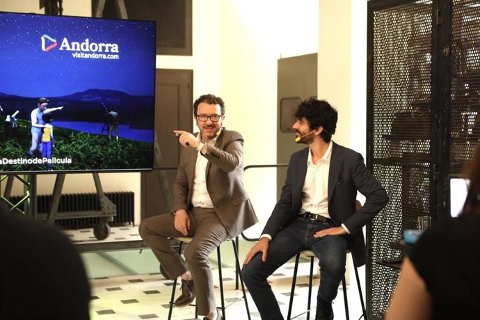 Un instante de la presentación del nuevo acuerdo entre Andorra Turisme y National Geographic