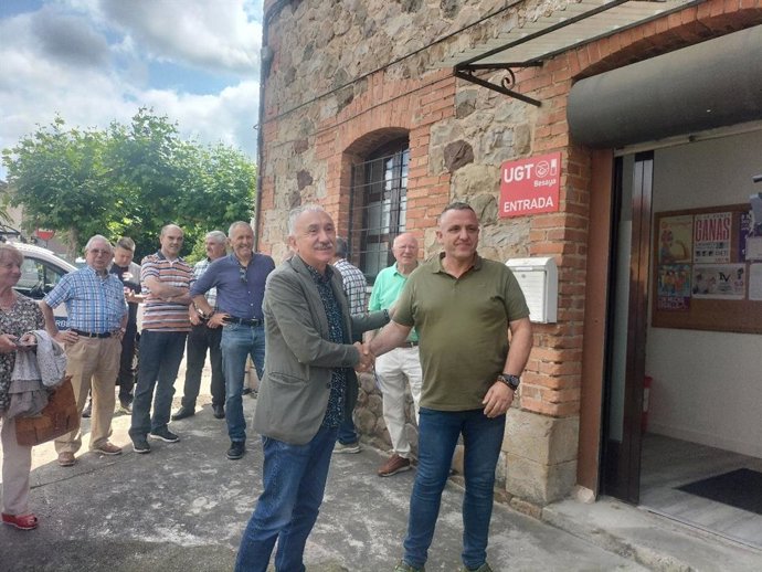 El secretario general de UGT, Pepe Álvarez, en el acto de clausura del Comité Regional del sindicato en Cantabria.