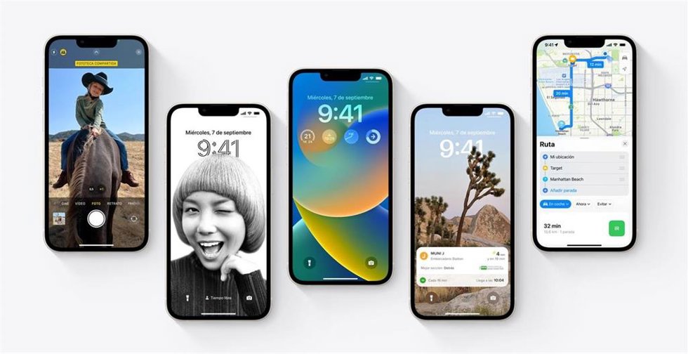 Interfaz de iOS 16