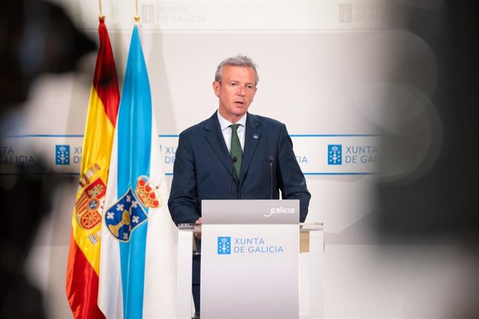 Rueda comparece ante los medios tras presidir el Consello.