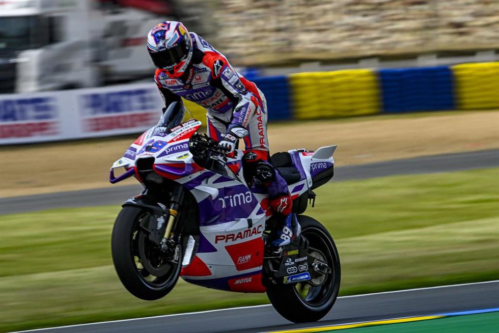 Archivo - 89 MARTIN Jorge (spa), Pramac Racing, Ducati Desmosedici GP23, action during the 2023 MotoGP Shark Grand Prix de France on the Circuit Bugatti from May 12 to 14, in Le Mans, France - Photo Studio Milagro / DPPI