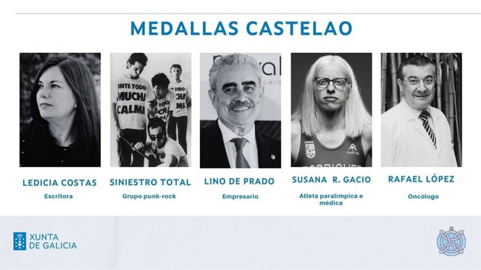 Galardonados con las Medallas Castelao 2023.