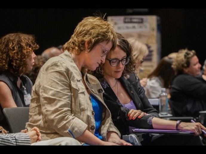 Simó i Verge durant les III Jornades OrientaFP: Gnere i Formació Professional