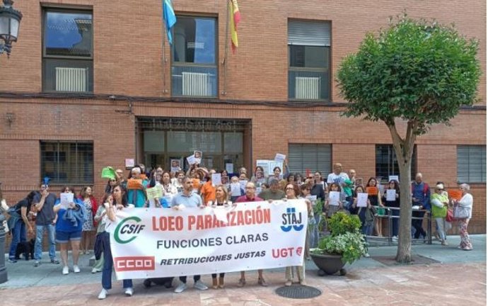 Concentración trabajadores Administración de Justicia.