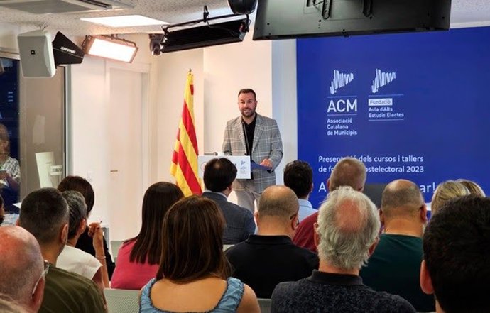 El presidente de la ACM, Lluís Soler, en la presentación de las acciones formativas
