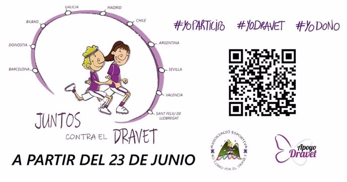 Carrera virtual solidaria 'Juntos contra el Dravet'.