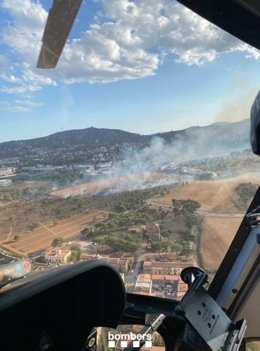 Incedio en Sant Boi (Barcelona)