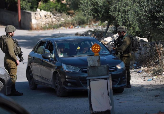 Soldados israelíes en Nablús, Cisjordania