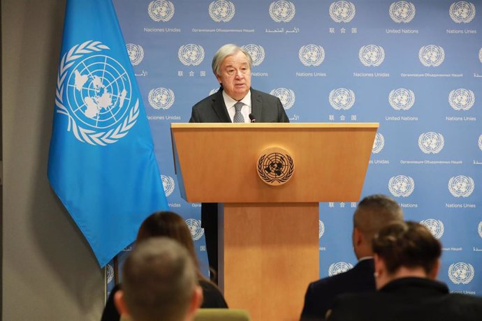 Archivo - El secretario general de la ONU, António Guterres