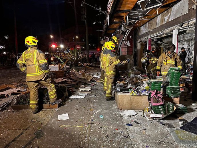 Bomberos de la ciudad colombiana de Medellín