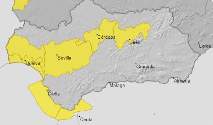 Avisos amarillos activos este viernes 23 de junio en Andalucía por altas temperaturas