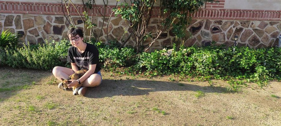 La estudiante Irene Vega Sánchez tras obtener la mayor calificación en la EvAU de la UCLM