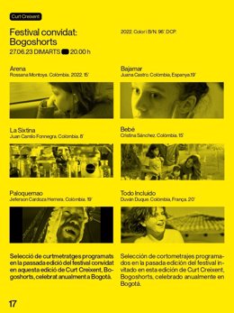 La Filmoteca Valenciana proyecta seis cortometrajes colombianos seleccionados por el Festival de Cortos de Bogotá-Bogoshorts