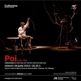 Cartel de un espectáculo del Festival Cirkorama de la Diputación de Málaga.