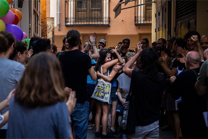 Fotografía de Germán Caballero incluida en la muestra 'Valncia viva i combativa'