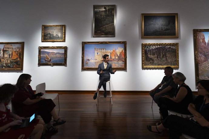 Presentación de la nueva sala de exposición permanente dedicada a Antonio Muñoz Degraín en el Museo de Bellas Artes de Valncia