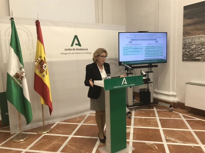 Archivo - La delegada territorial de Empleo, Empresa y Trabajo Autónomo, Carmen Sánchez Sierra, en una imagen de archivo.