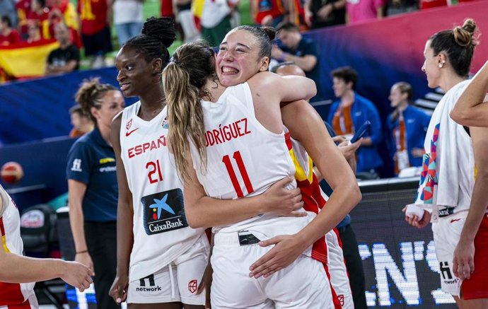 La selección española femenina de baloncesto durante el Eurobasket 2023