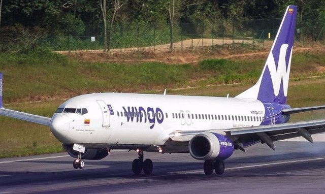 Un avión de Wingo