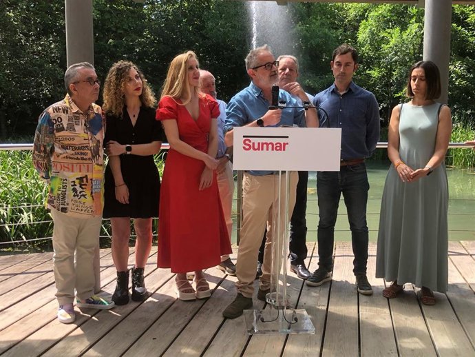 Presentación de la candidatura de Sumar por Asturias, en el Jardín Botánico Atlántico de Gijón