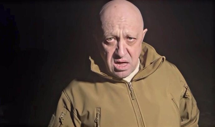 Archivo - May 5, 2023, Bakhmut, Donetsk Oblast, Ukraine: Russian Yevgeny Prigozhin, owner of the Wagner Group of mercenaries broadcasts a tirade against Russian Defense Minister Sergei Shoigu accusing the military command of starving his forces of ammun
