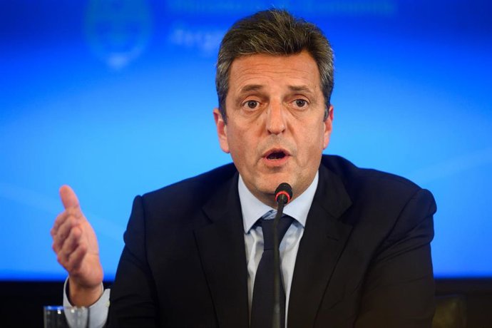 Archivo - El ministro de Economía de Argentina, Sergio Massa