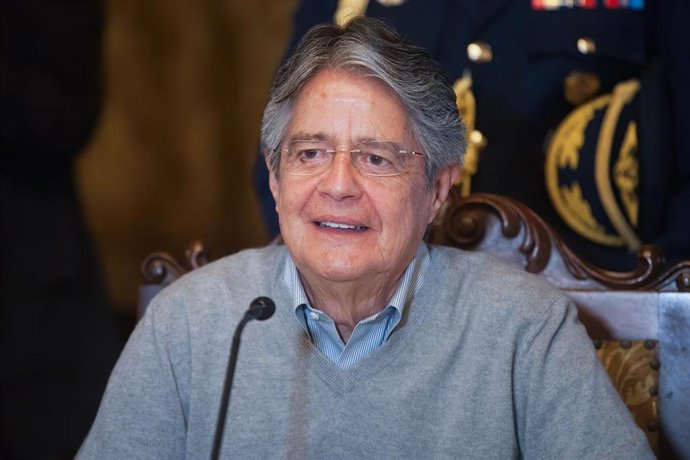 Archivo - El presidente de Ecuador Guillermo Lasso