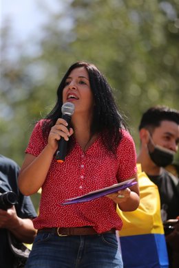 Archivo - Idoia Villanueva, cabeza de lista de Sumar en Navarra al Congreso de los Diputados.