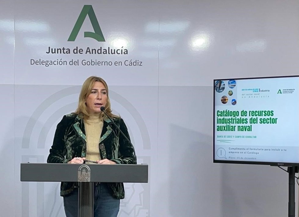 Archivo - La delegada territorial de Economía, Hacienda, Fondos Europeos, Política Industrial y Energía, Inmaculada Olivero