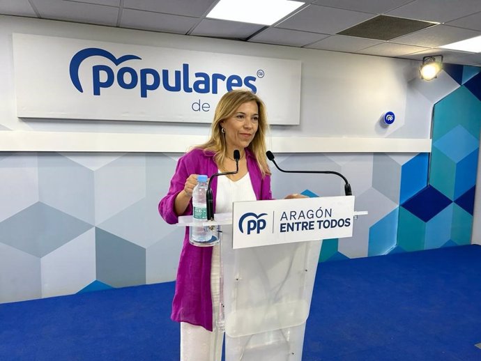 La secretaria general del PP-Aragón y portavoz del grupo parlamentario 'popular' en las Cortes autonómicas, Ana Alós.