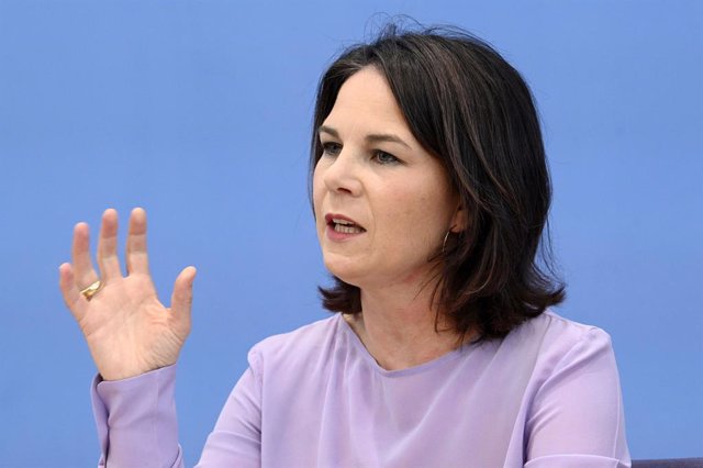 June 14, 2023, Berlin, Berlin, Deutschland: Annalena Baerbock bei der Bundespressekonferenz zur Vorstellung der Nationalen Sicherheitsstrategie im Haus der Bundespressekonferenz. Berlin, 14.06.2023