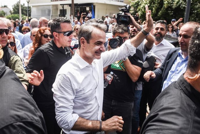 El primer ministro de Grecia, Kyriakos Mitsotakis  