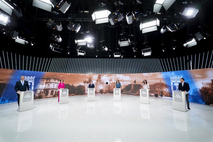 Archivo - Debate en la campaña de las pasadas elecciones del 28M entre los candidatos a la Alcaldía de Madrid.