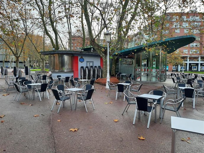 Terraza de un local hostelero en Bilbao