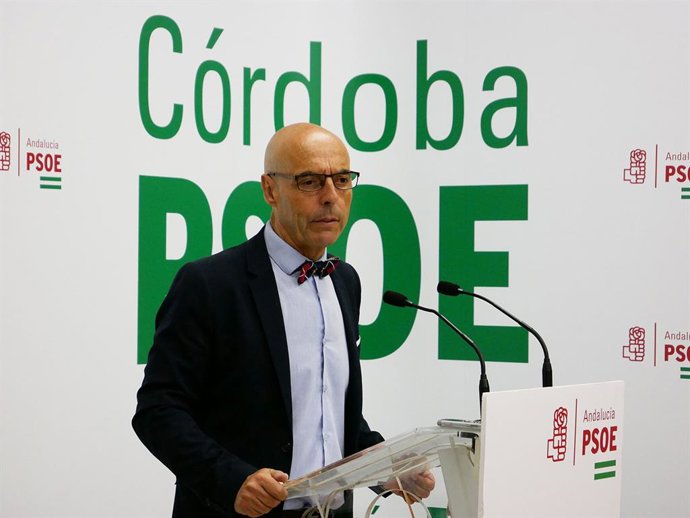 Archivo - Antonio Hurtado en la sede del PSOE de Córdoba, archivo