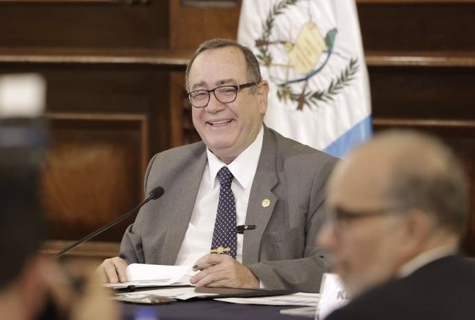 El presidente de Guatemala, Alejandro Giammattei