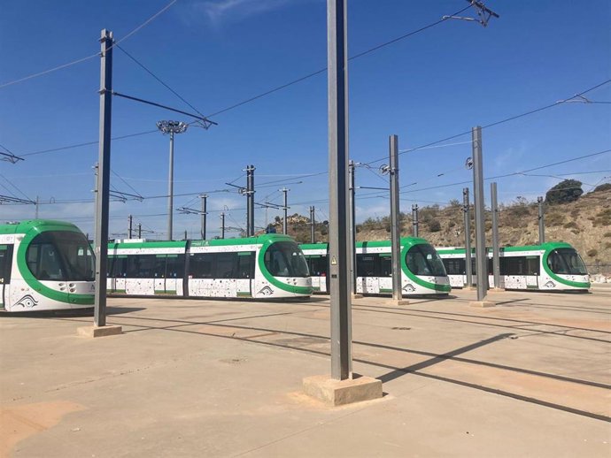 Archivo - Imagen de archivo de trenes de Metro de Málaga.