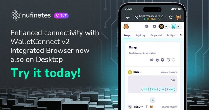 Nufinetes Digital Wallet Integrates Desktop Browser for Simple and Secure Access