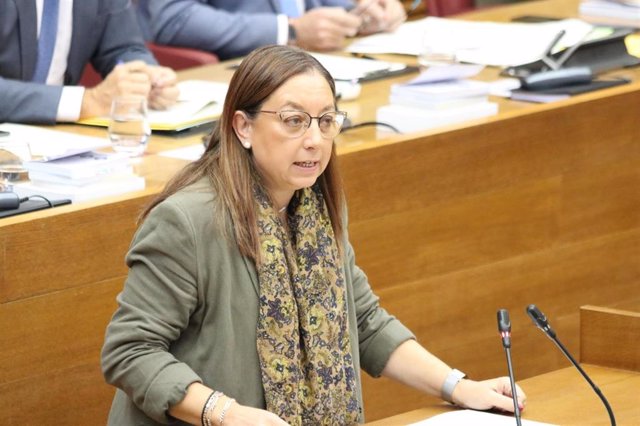 LLanos Massó en el Pleno de Constitución de Les Corts