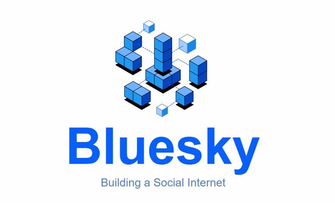 Logotipo de la red social descentralizada Bluesky