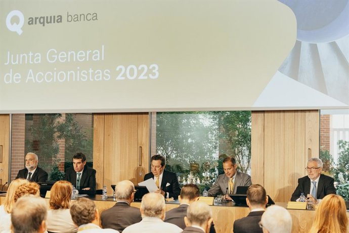 Junta General de Accionistas 2023 de Arquia Banca, celebrada en Madrid.
