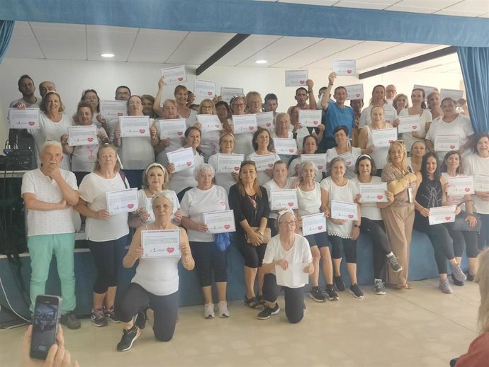 Mayores de La Línea completan más de tres millones de pasos dentro de un programa de habitos saludables