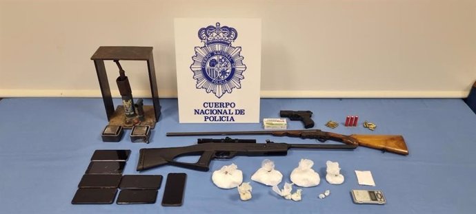 Material incautado por la Policía