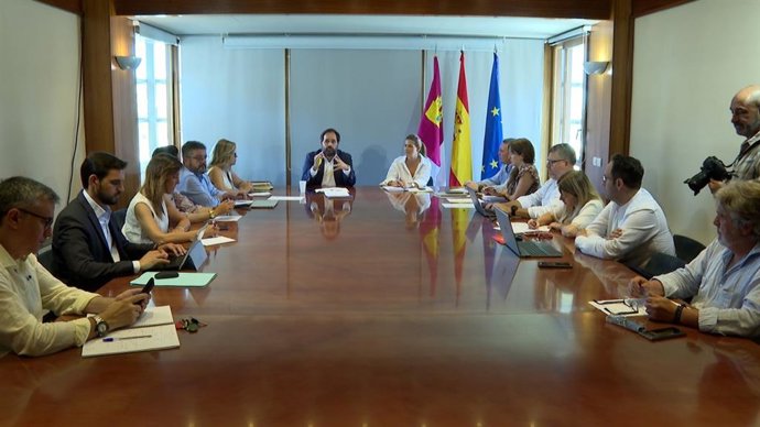 Reunión del Grupo Parlamentario Popular en las Cortes de Castilla-La Mancha