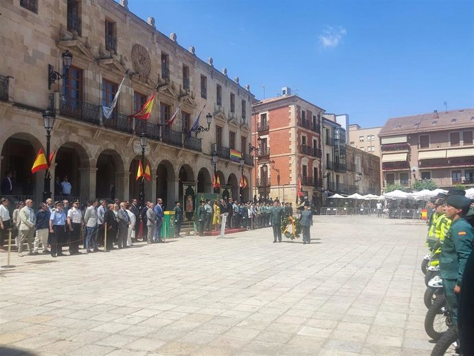 Acto de toma de posesión del nuevo teniente coronel de Soria, Sergio Peñarroya