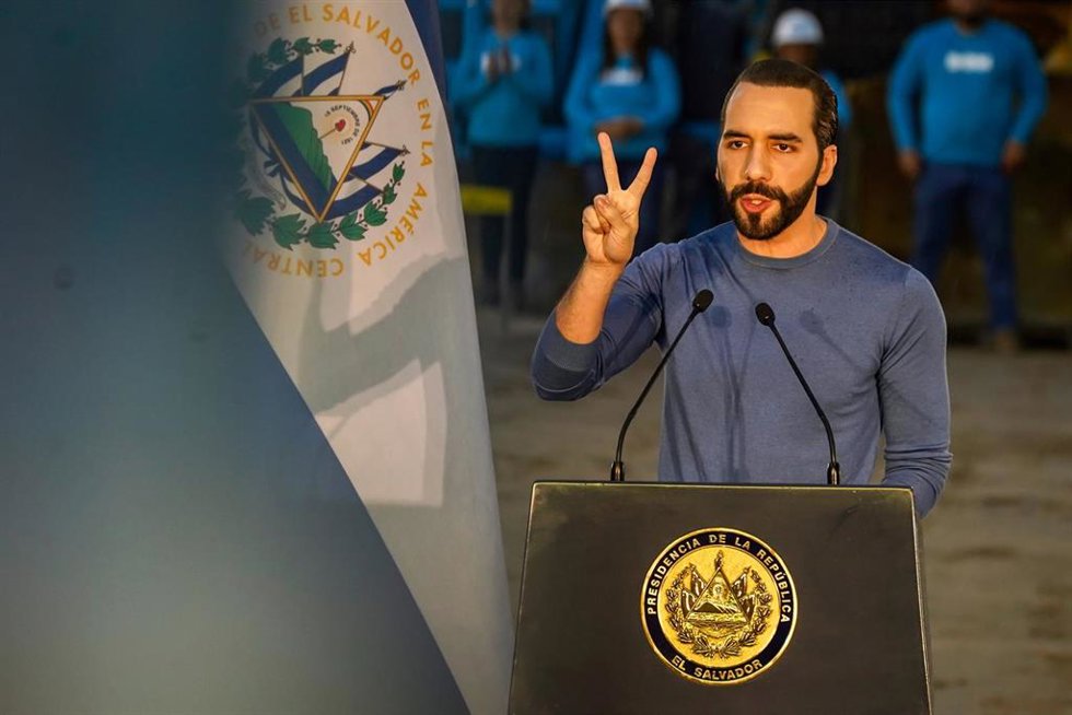 El presidente de El Salvador, Nayib Bukele