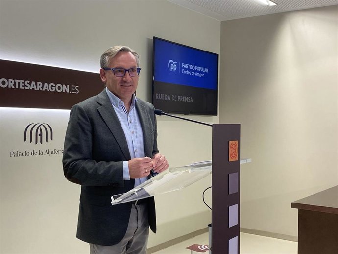 Archivo - El diputado provincial del PP Teruel Joaquín Juste.