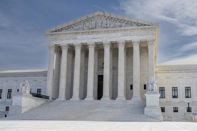 Archivo - March 1, 2022, Washington, DC, United States: The Supreme Court building in Washington, DC.