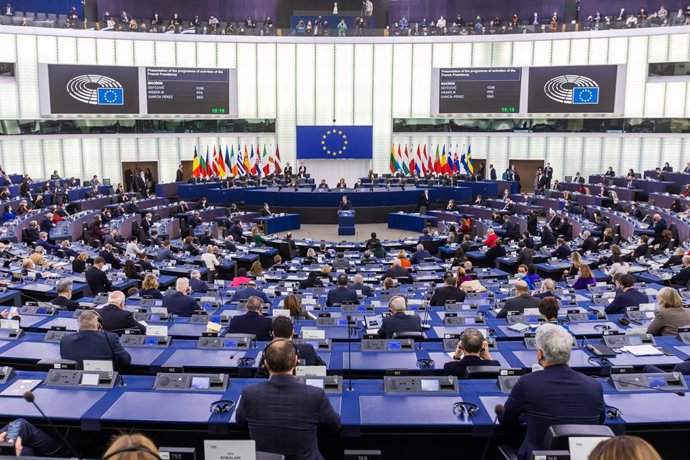 Archivo - Imatge del ple del Parlament Europeu