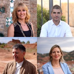 Beatriz Martín, Beatriz Redón, Javier Ciprés y Antonio Abad serán los diputados provinciales de Teruel Existe.
